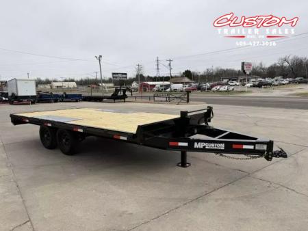 New #144765 2025 MP CUSTOM 16 X 102 TANDEM AXLE 10K DECK OVER W / SLIDE IN RAMPS