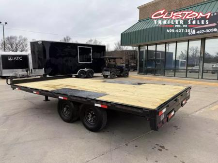 New #144765 2025 MP CUSTOM 16 X 102 TANDEM AXLE 10K DECK OVER W / SLIDE IN RAMPS