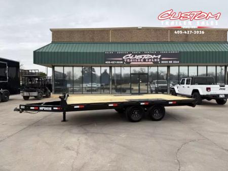 New #144765 2025 MP CUSTOM 16 X 102 TANDEM AXLE 10K DECK OVER W / SLIDE IN RAMPS