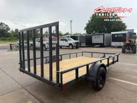 New #145759 2026 LAMAR UC 12 X 77 SINGLE AXLE PIPE TOP 3K UTILITY TRAILER W/ REAR RAMP GATE