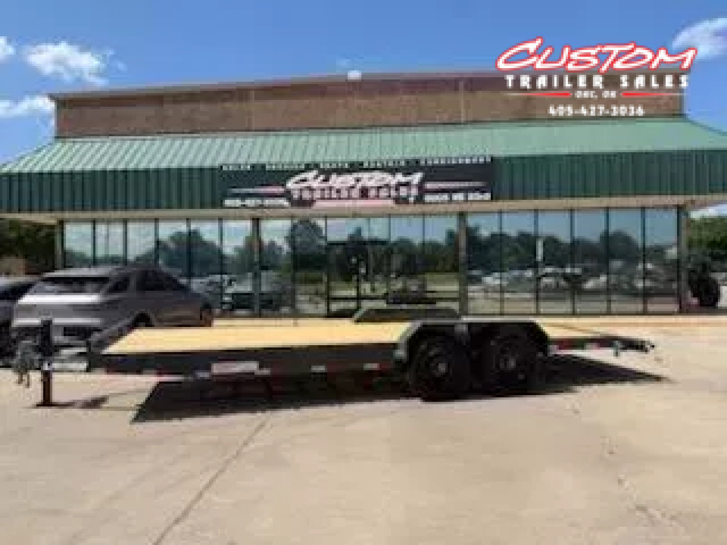 New #145634 LAMAR H6 22 X 83 TANDEM AXLE 14K EQUIPMENT HAULER W/ SLIDE IN RAMPS