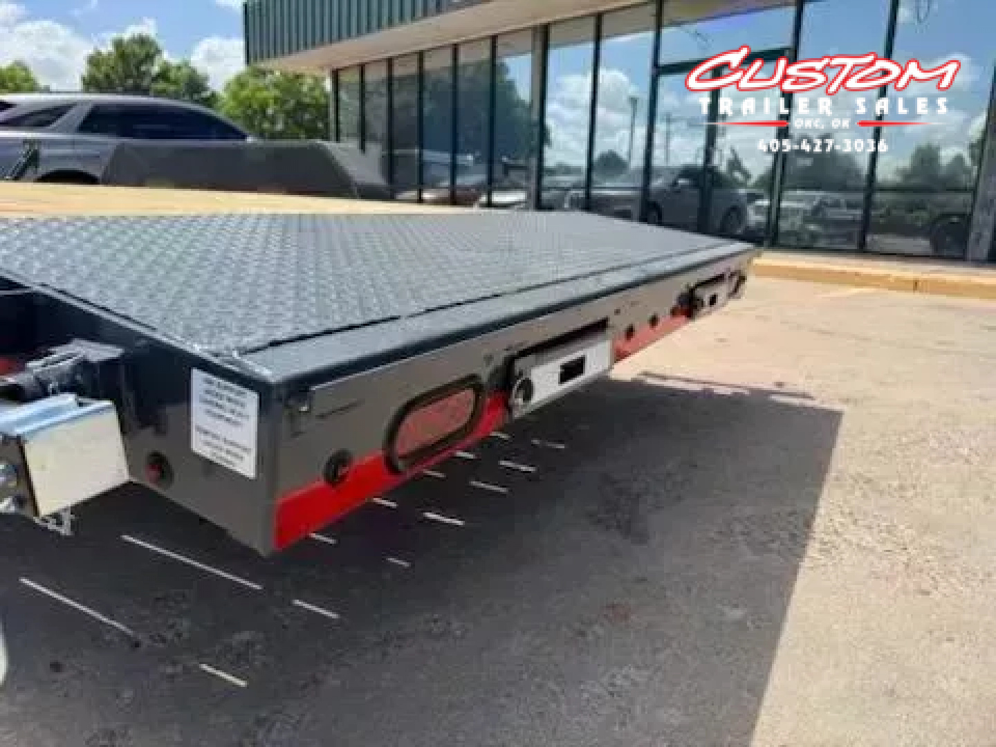 New #145634 LAMAR H6 22 X 83 TANDEM AXLE 14K EQUIPMENT HAULER W/ SLIDE IN RAMPS