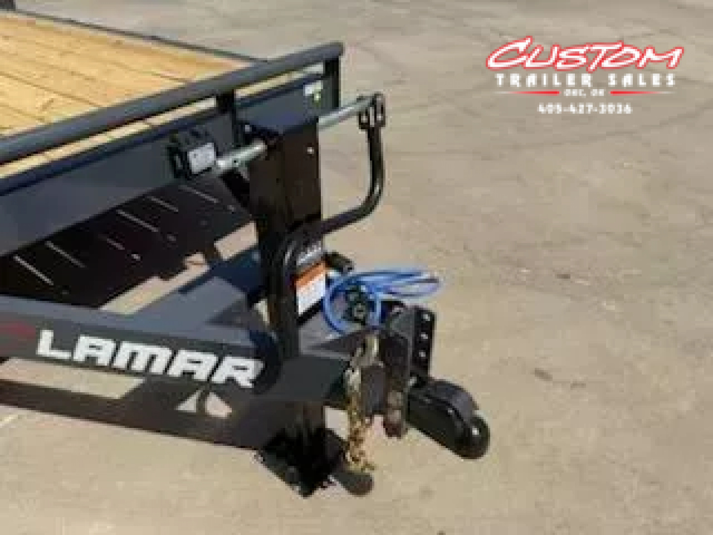 New #145634 LAMAR H6 22 X 83 TANDEM AXLE 14K EQUIPMENT HAULER W/ SLIDE IN RAMPS