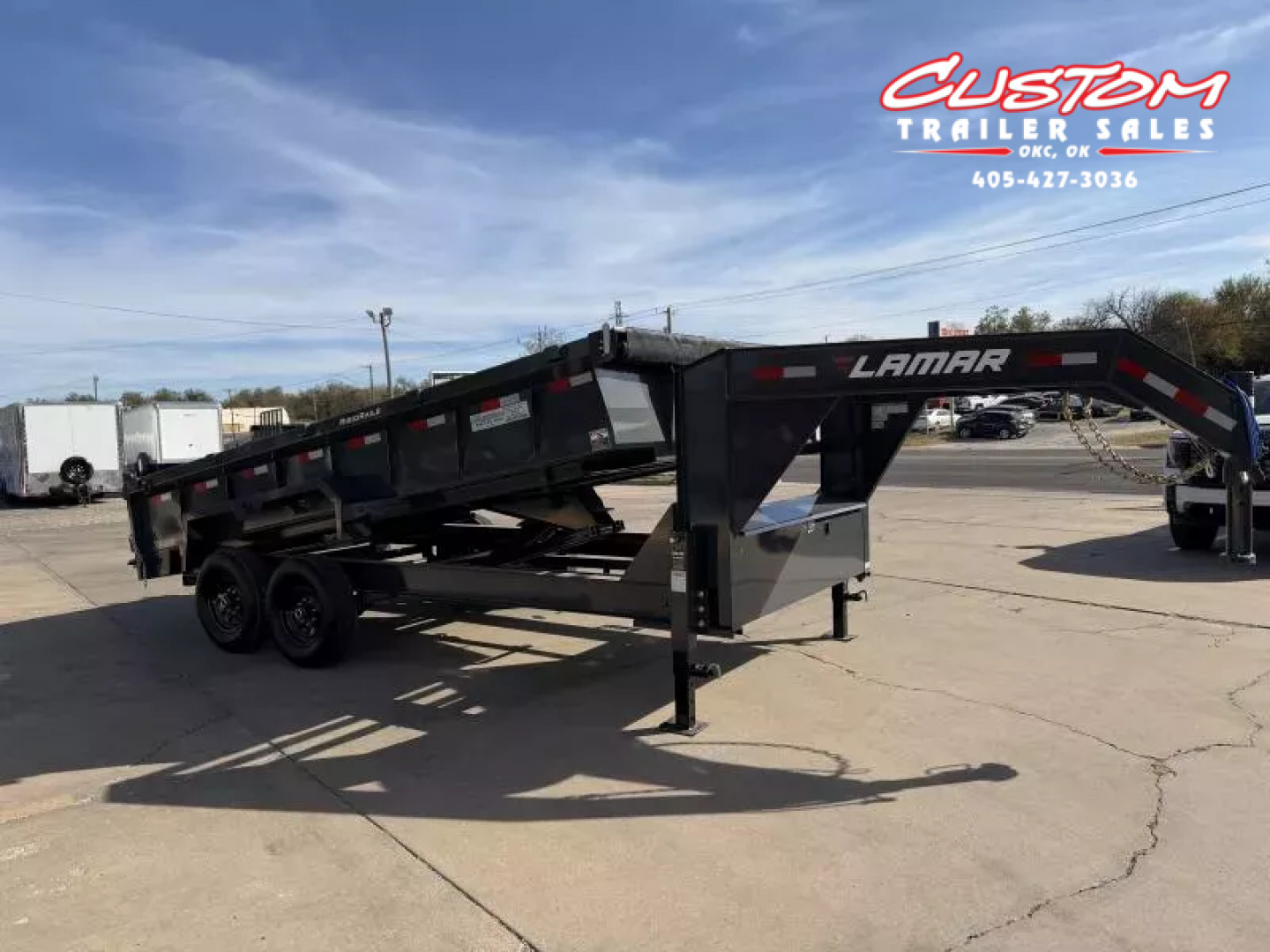 New #147492 2026 LAMAR DL 16 X 83 TANDEM AXLE LOW PRO 14K GOOSENECK DUMP W/ 2' SIDES