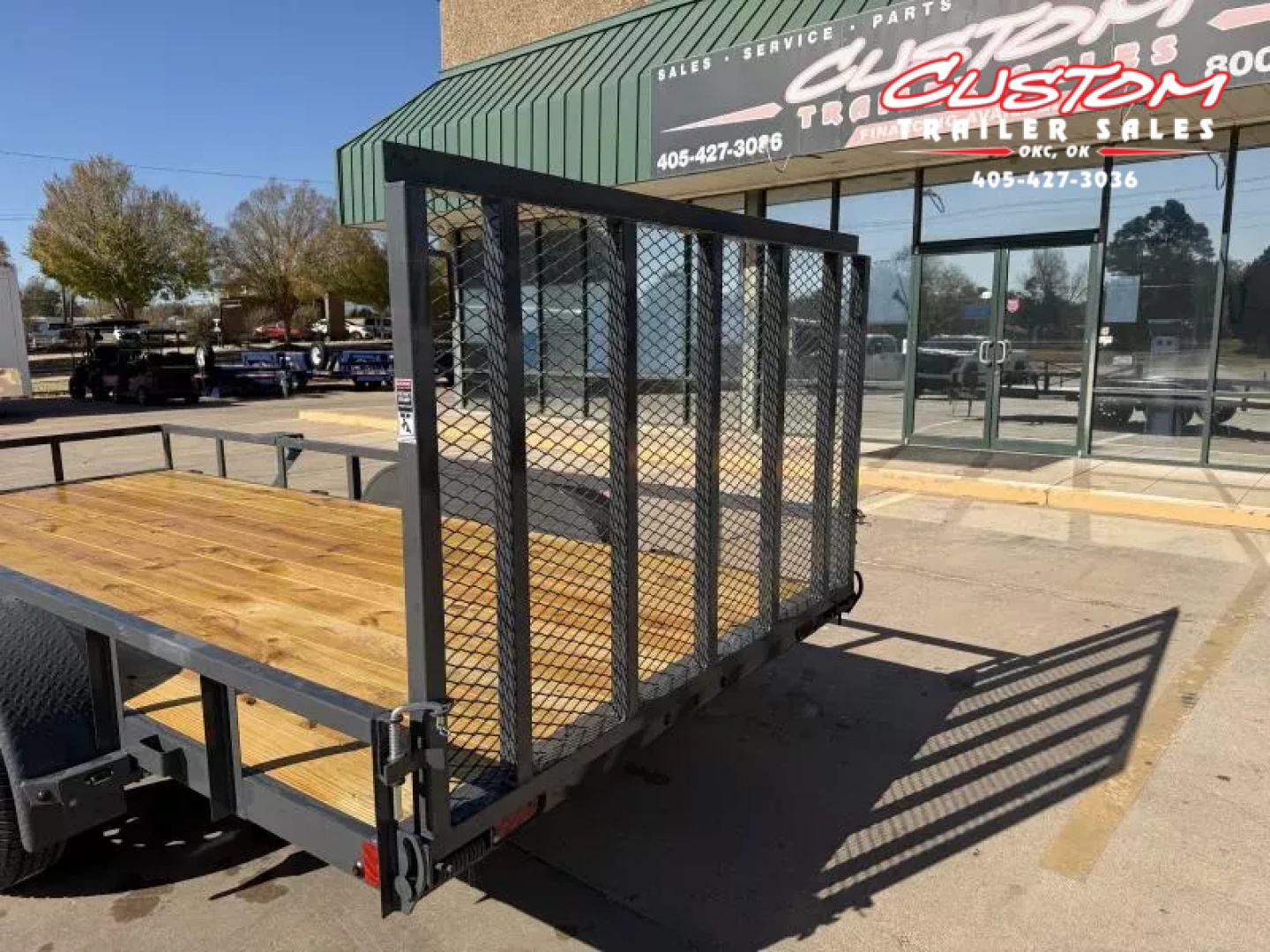 New #148154 2026 LAMAR UC 16 X 83 TANDEM AXLE SQUARE TUBE TOP 7K UTILITY W/ REAR RAMP GATE