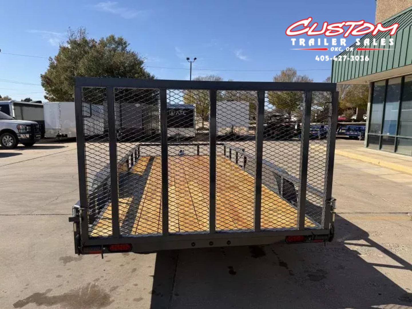 New #148154 2026 LAMAR UC 16 X 83 TANDEM AXLE SQUARE TUBE TOP 7K UTILITY W/ REAR RAMP GATE