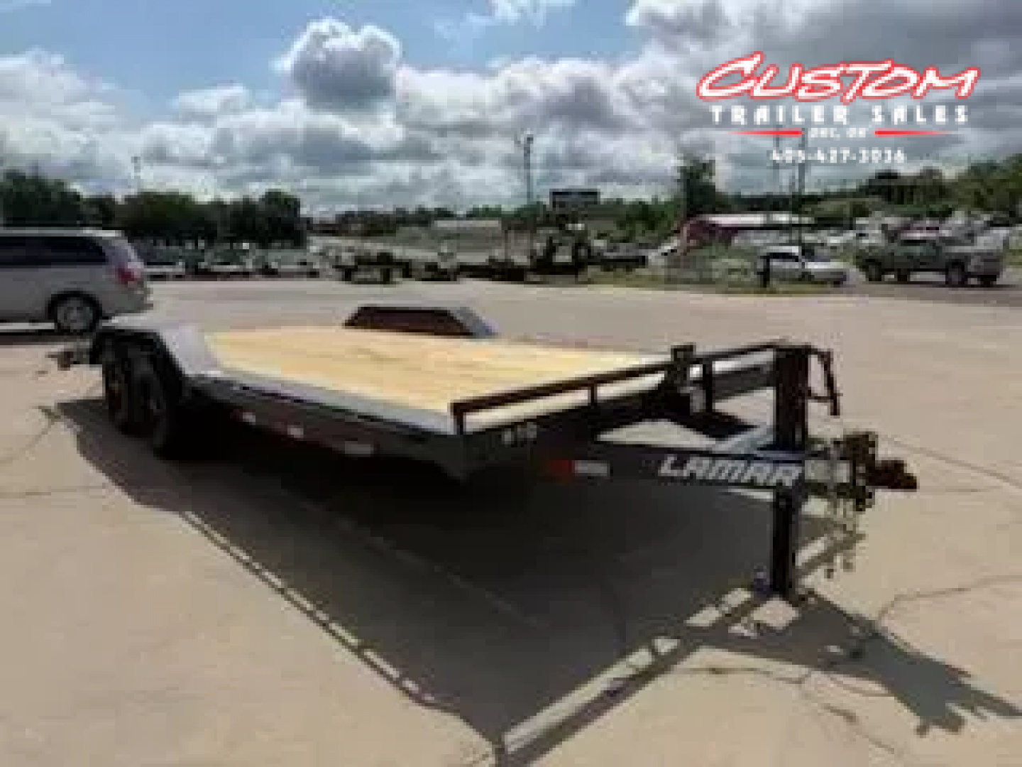 New #148566 2026 LAMAR H6 20 X 102 TANDEM AXLE 14K EQUIPMENT HAULER W/ SLIDE IN RAMPS