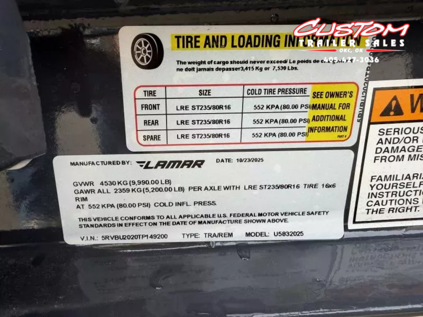 New #149200 2026 LAMAR U5 20 X 83 TANDEM AXLE SQUARE TUBE TOP 10K UTILITY W/ 2' DOVE & SLIDE IN RAMPS