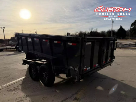 New #150304 2026 LAMAR DL 14 X 83 TANDEM AXLE LOW PRO 14K BUMPER PULL DUMP W/ 3' SIDES
