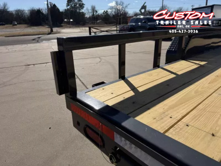New #151013 2026 LAMAR U5 20 X 83 TANDEM AXLE SQUARE TUBE TOP 10K UTILITY W/ SLIDE IN RAMPS
