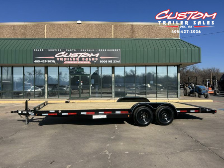 New #248990 2025 TOP HAT HDCH 22 X 83 TANDEM AXLE 10K WOOD FLOOR CAR HAULER