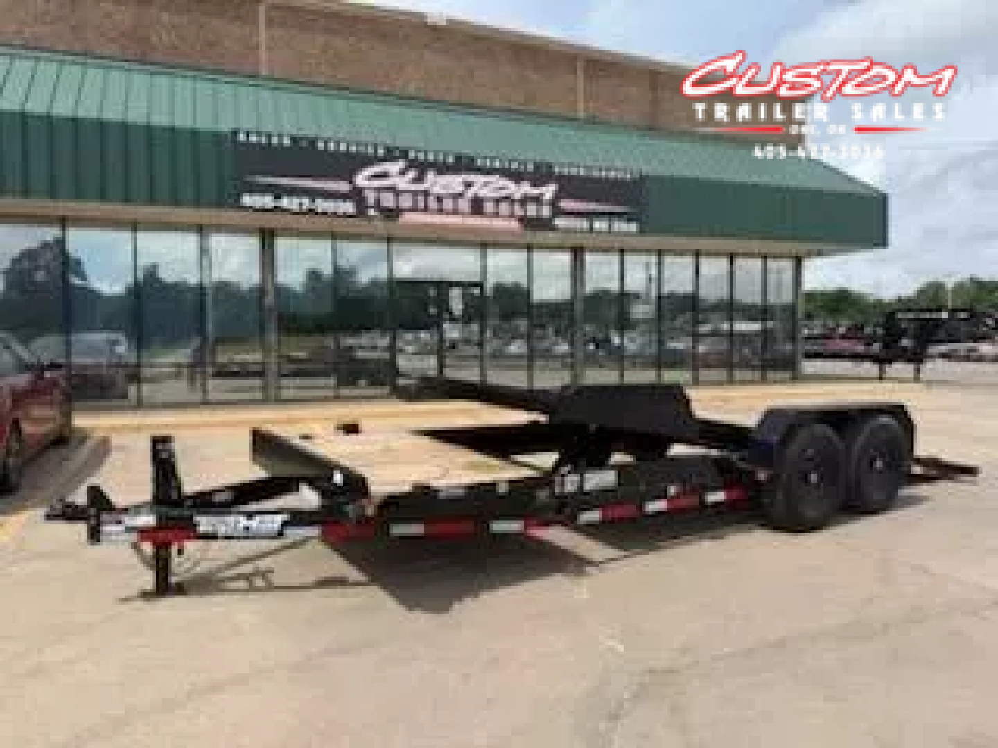 New #252693 2025 TOP HAT TDS 22 X 83 TANDEM AXLE 14K EQUIPMENT TILT TRAILER