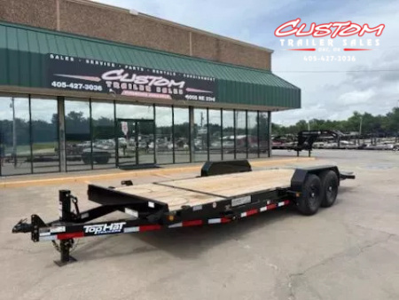 New #252693 2025 TOP HAT TDS 22 X 83 TANDEM AXLE 14K EQUIPMENT TILT TRAILER