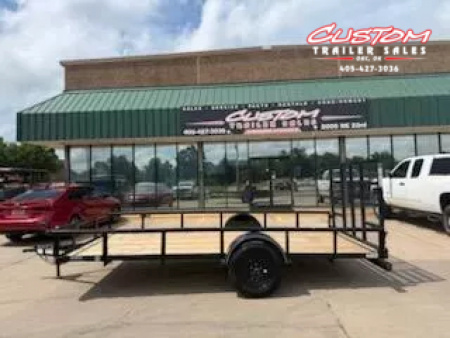 New #252896 2025 TOP HAT DSP 14 X 77 SINGLE AXLE PIPE TOP 3K UTILITY W/ REAR RAMP GATE