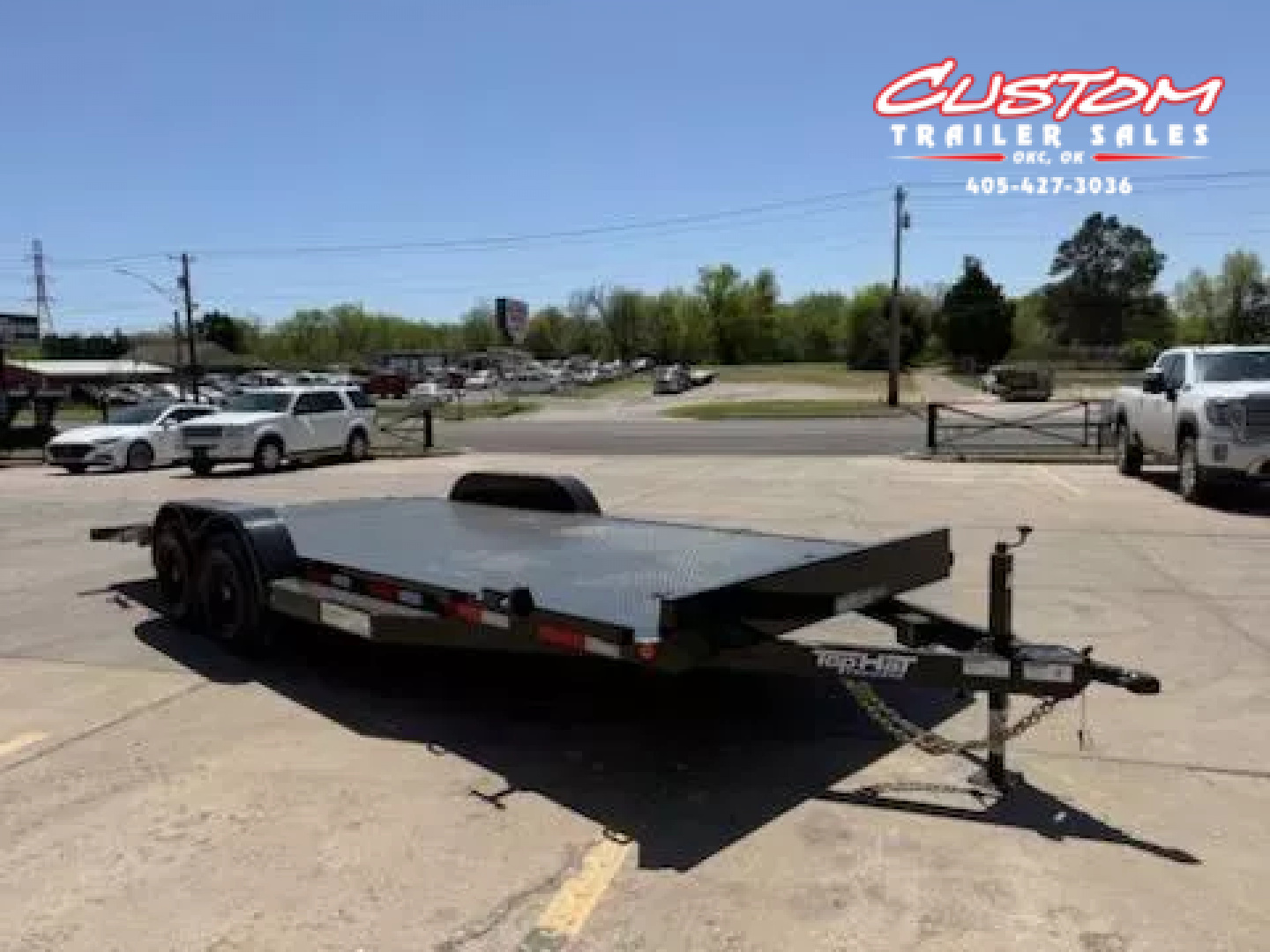 New #253187 2025 TOP HAT HDASCH 20 X 83 TANDEM AXLE 10K STEEL FLOOR CAR HAULER