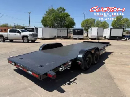 New #253187 2025 TOP HAT HDASCH 20 X 83 TANDEM AXLE 10K STEEL FLOOR CAR HAULER