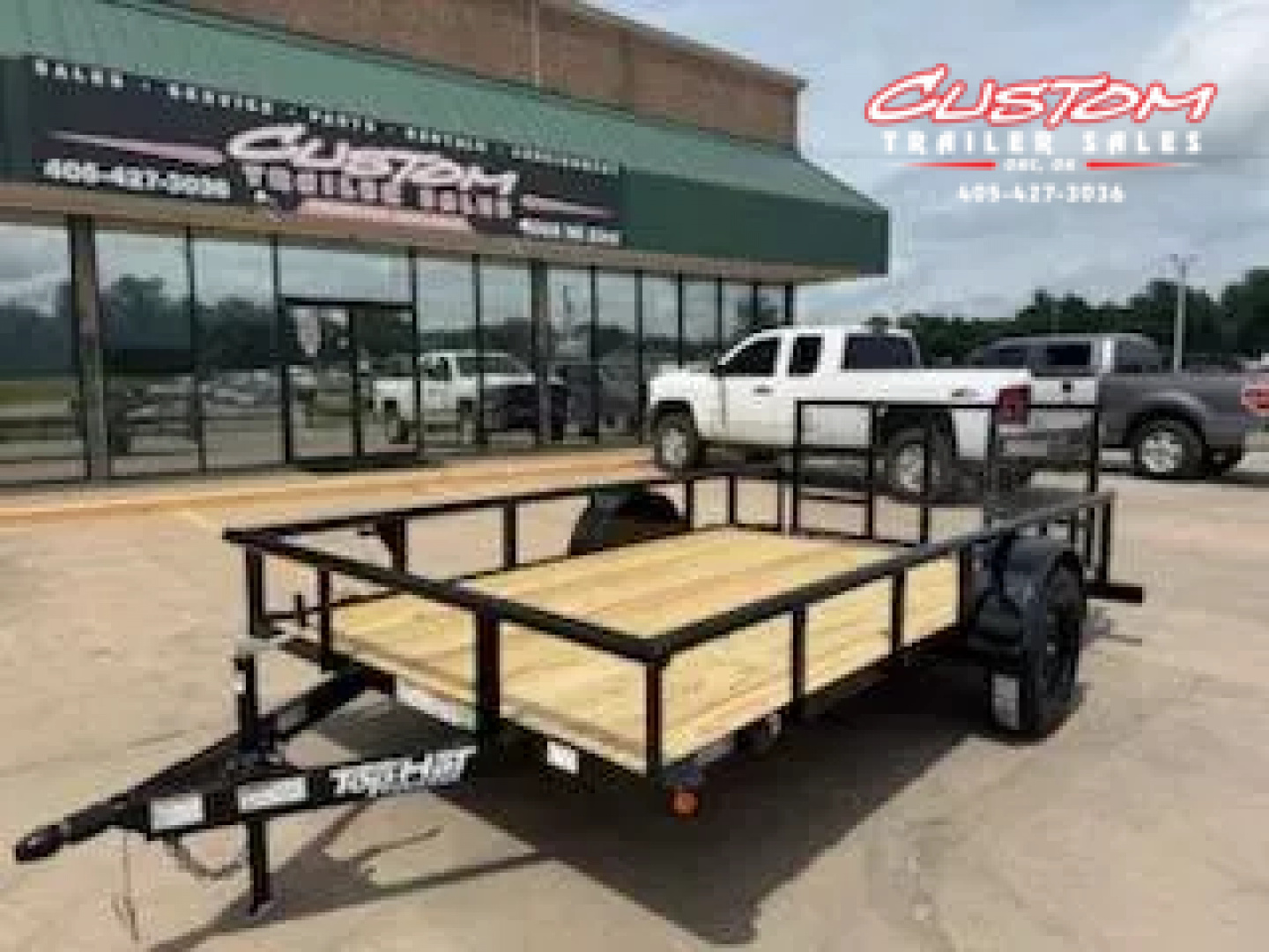 New #254148 2025 TOP HAT DSP 12 X 77 SINGLE AXLE PIPE TOP 3.5K UTILITY W/ 2' DOVE & 36" RAMP GATE