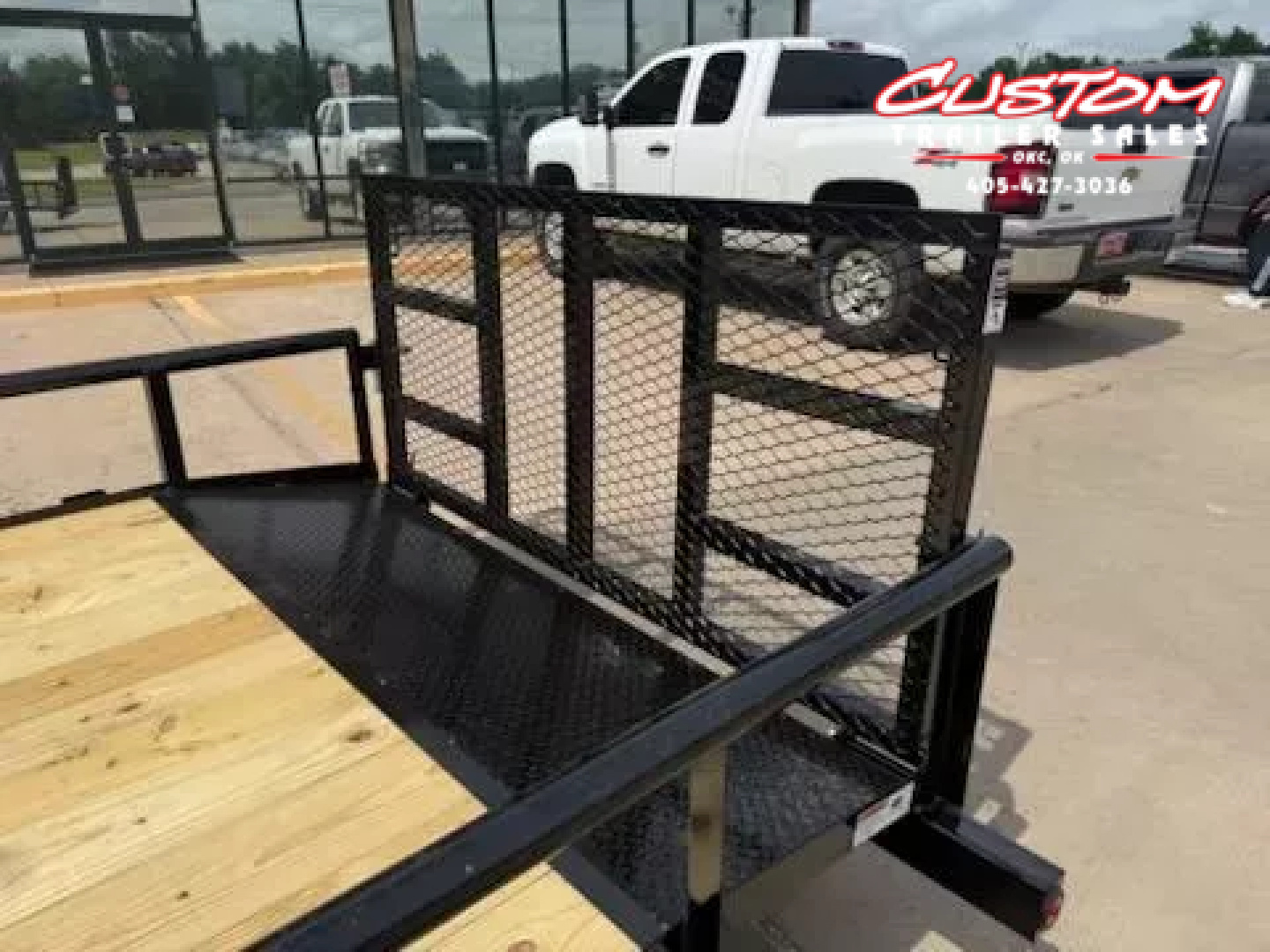 New #254148 2025 TOP HAT DSP 12 X 77 SINGLE AXLE PIPE TOP 3.5K UTILITY W/ 2' DOVE & 36" RAMP GATE
