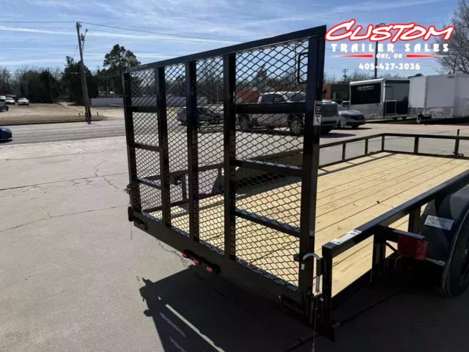 New #258493 2026 TOP HAT LDX 16 X 77 TANDEM AXLE SQUARE TUBE TOP 7K UTILITY TRAILER