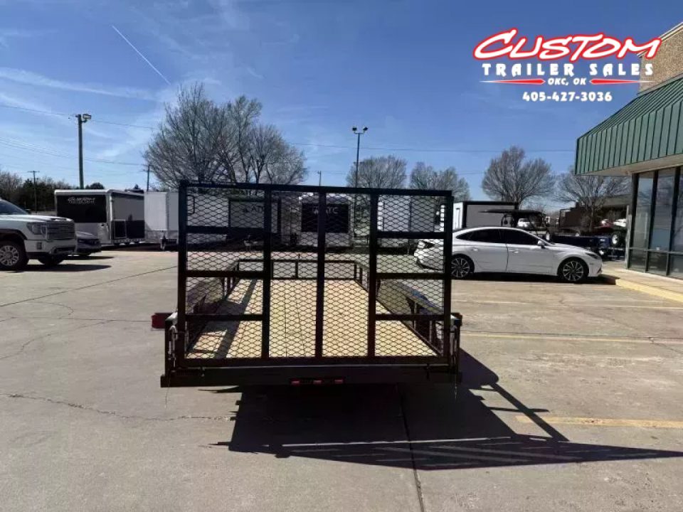 New #258493 2026 TOP HAT LDX 16 X 77 TANDEM AXLE SQUARE TUBE TOP 7K UTILITY TRAILER