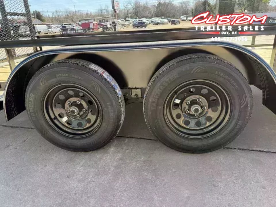New #258493 2026 TOP HAT LDX 16 X 77 TANDEM AXLE SQUARE TUBE TOP 7K UTILITY TRAILER
