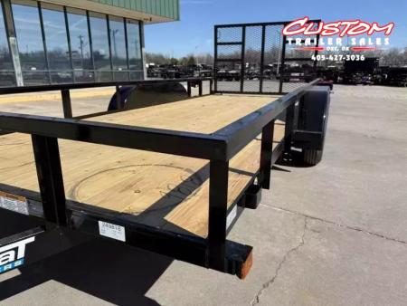 New #258493 2026 TOP HAT LDX 16 X 77 TANDEM AXLE SQUARE TUBE TOP 7K UTILITY TRAILER