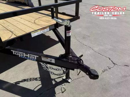 New #258493 2026 TOP HAT LDX 16 X 77 TANDEM AXLE SQUARE TUBE TOP 7K UTILITY TRAILER
