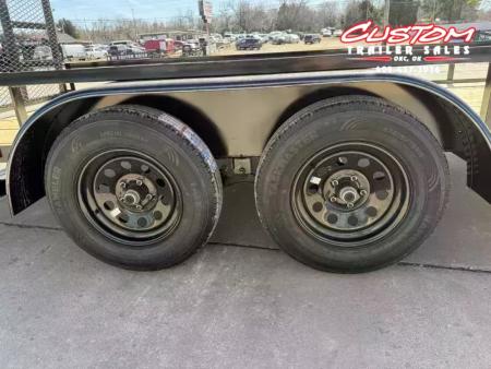 New #258493 2026 TOP HAT LDX 16 X 77 TANDEM AXLE SQUARE TUBE TOP 7K UTILITY TRAILER