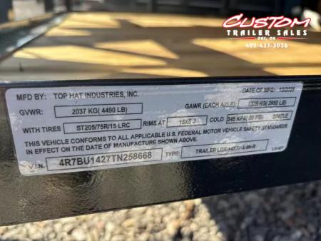 New #258668 2026 TOP HAT LDX 14 X 77 TANDEM AXLE 7K SQUARE TUBE TOP UTILITY