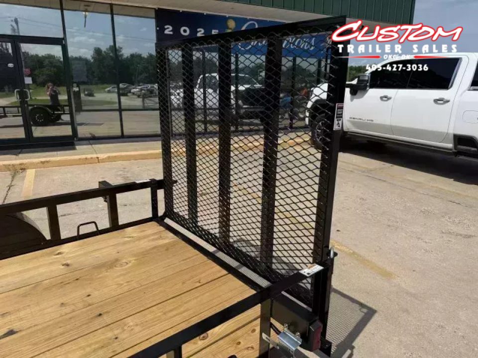 New #259174 2026 TOP HAT DJX 5 X 10 SINGLE AXLE ANGLE TOP 3.5K UTILITY W/ 48" RAMP GATE