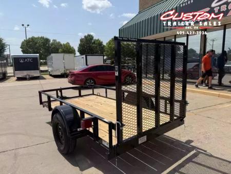 New #259174 2026 TOP HAT DJX 5 X 10 SINGLE AXLE ANGLE TOP 3.5K UTILITY W/ 48  RAMP GATE