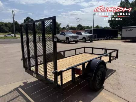 New #259174 2026 TOP HAT DJX 5 X 10 SINGLE AXLE ANGLE TOP 3.5K UTILITY W/ 48  RAMP GATE
