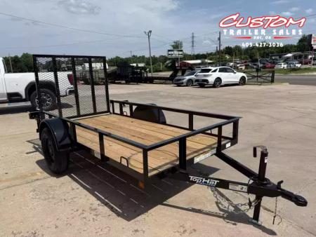 New #259174 2026 TOP HAT DJX 5 X 10 SINGLE AXLE ANGLE TOP 3.5K UTILITY W/ 48  RAMP GATE