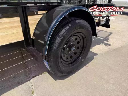 New #259174 2026 TOP HAT DJX 5 X 10 SINGLE AXLE ANGLE TOP 3.5K UTILITY W/ 48  RAMP GATE