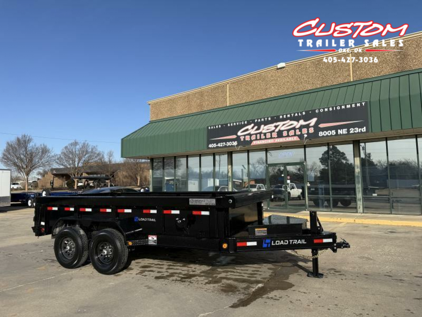New #353601 2025 LOAD TRAIL DL 14 X 83 TANDEM AXLE LOW PRO 14K BUMPER PULL DUMP W/ 2' SIDES