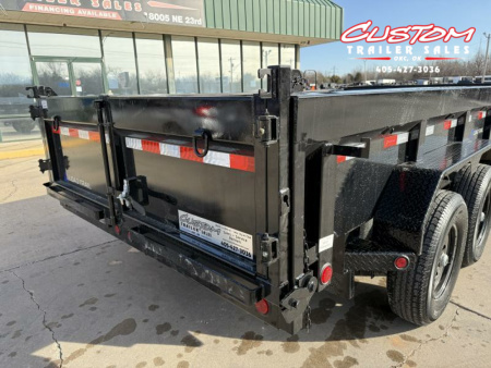 New #353601 2025 LOAD TRAIL DL 14 X 83 TANDEM AXLE LOW PRO 14K BUMPER PULL DUMP W/ 2' SIDES