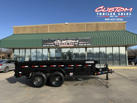 New #353601 2025 LOAD TRAIL DL 14 X 83 TANDEM AXLE LOW PRO 14K BUMPER PULL DUMP W/ 2' SIDES