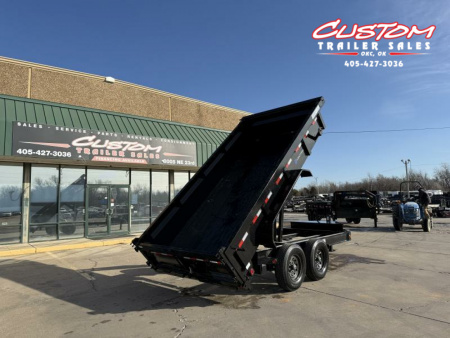 New #353601 2025 LOAD TRAIL DL 14 X 83 TANDEM AXLE LOW PRO 14K BUMPER PULL DUMP W/ 2' SIDES