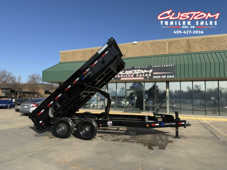 New #353601 2025 LOAD TRAIL DL 14 X 83 TANDEM AXLE LOW PRO 14K BUMPER PULL DUMP W/ 2' SIDES