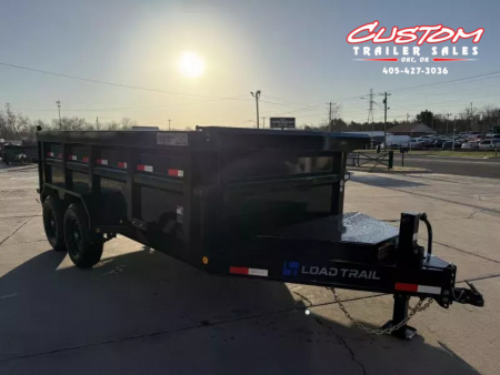 New #355685 2025 LOAD TRAIL DL 14 X 83 TANDEM AXLE LOW PRO 14K BUMPER PULL DUMP W/ 3' SIDES