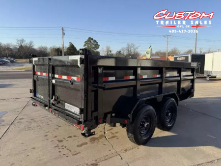 New #355685 2025 LOAD TRAIL DL 14 X 83 TANDEM AXLE LOW PRO 14K BUMPER PULL DUMP W/ 3' SIDES