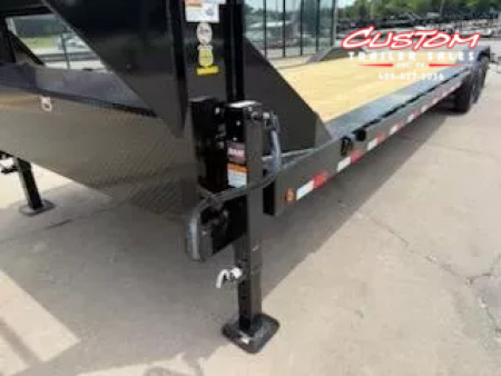New #359805 2025 LOAD TRAIL GC 30 X 102 TANDEM AXLE 14K GOOSENECK EQUIPMENT HAULER W/ SLIDE IN RAMPS