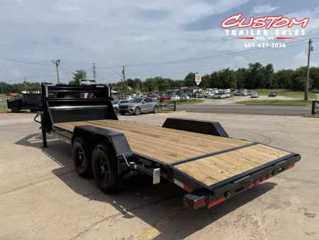 New #361219 2025 LOAD TRAIL GC 20 X 83 TANDEM AXLE 14K GOOSENECK EQUIPMENT HAULER W/ SLIDE IN RAMPS