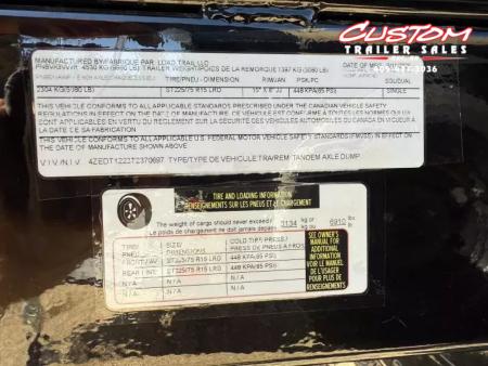 New #370697 2026 LOAD TRAIL DE 6 X 12 TANDEM AXLE 10K BUMPER PULL DUMP