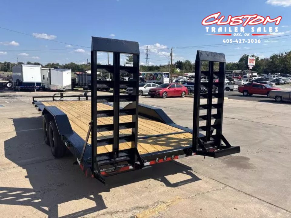 New #370752 2025 LOAD TRAIL CH 22 X 102 TANDEM AXLE 14K EQUIPMENT HAULER W/ FOLD UP RAMPS