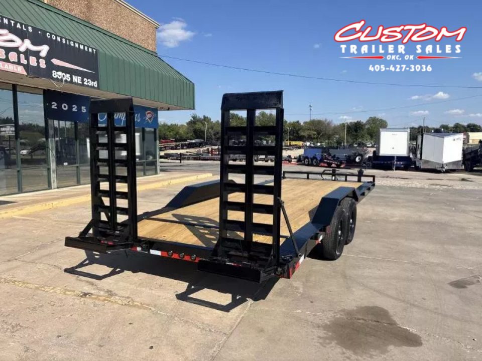 New #370752 2025 LOAD TRAIL CH 22 X 102 TANDEM AXLE 14K EQUIPMENT HAULER W/ FOLD UP RAMPS