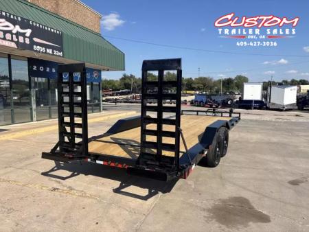 New #370752 2025 LOAD TRAIL CH 22 X 102 TANDEM AXLE 14K EQUIPMENT HAULER W/ FOLD UP RAMPS