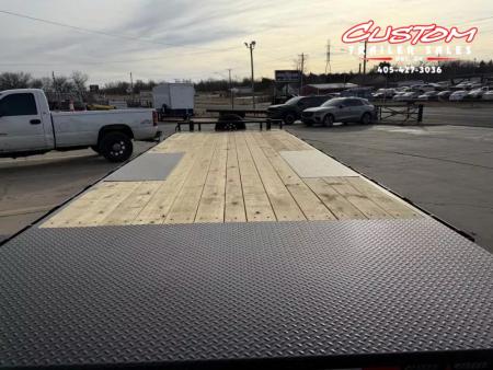 New #374418 2026 LOAD TRAIL PE 24 X 102 TANDEM AXLE BUMPER PULL 14K FULL BED FLATBED TILT