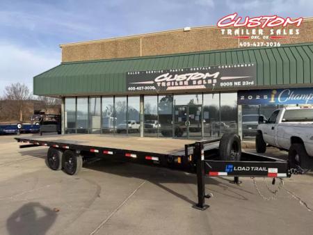 New #374418 2026 LOAD TRAIL PE 24 X 102 TANDEM AXLE BUMPER PULL 14K FULL BED FLATBED TILT