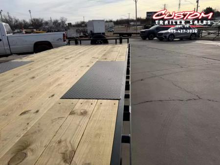 New #374418 2026 LOAD TRAIL PE 24 X 102 TANDEM AXLE BUMPER PULL 14K FULL BED FLATBED TILT